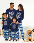 PatPat Family Matching Christmas Pajamas Baby It's Cold Outside Print Blue
