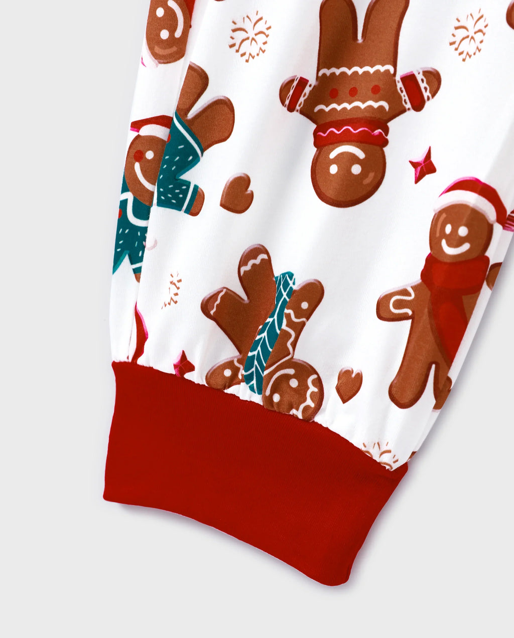 PatPat Matching Family Christmas Pajamas Gingerbread Print White