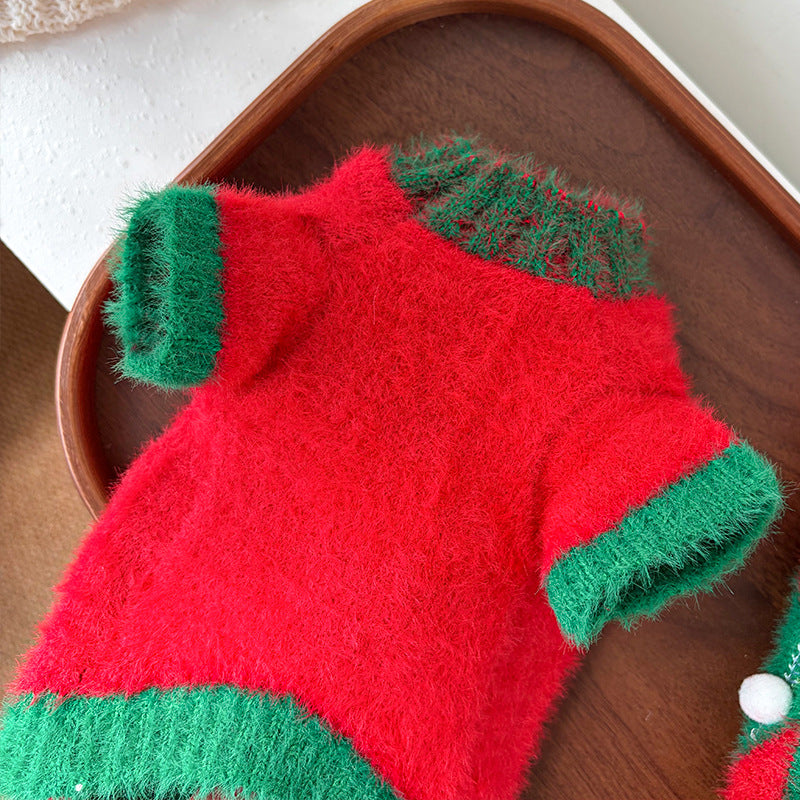 Christmas Tree Dot Decor Dog Cat Sweater