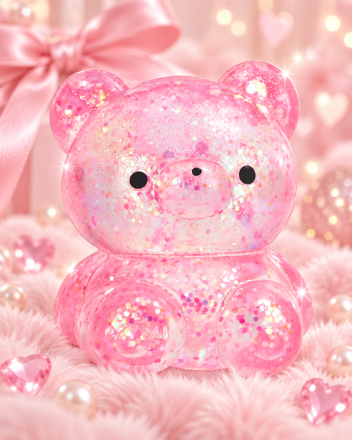 Iscream Beary Pink Squeeze Toy