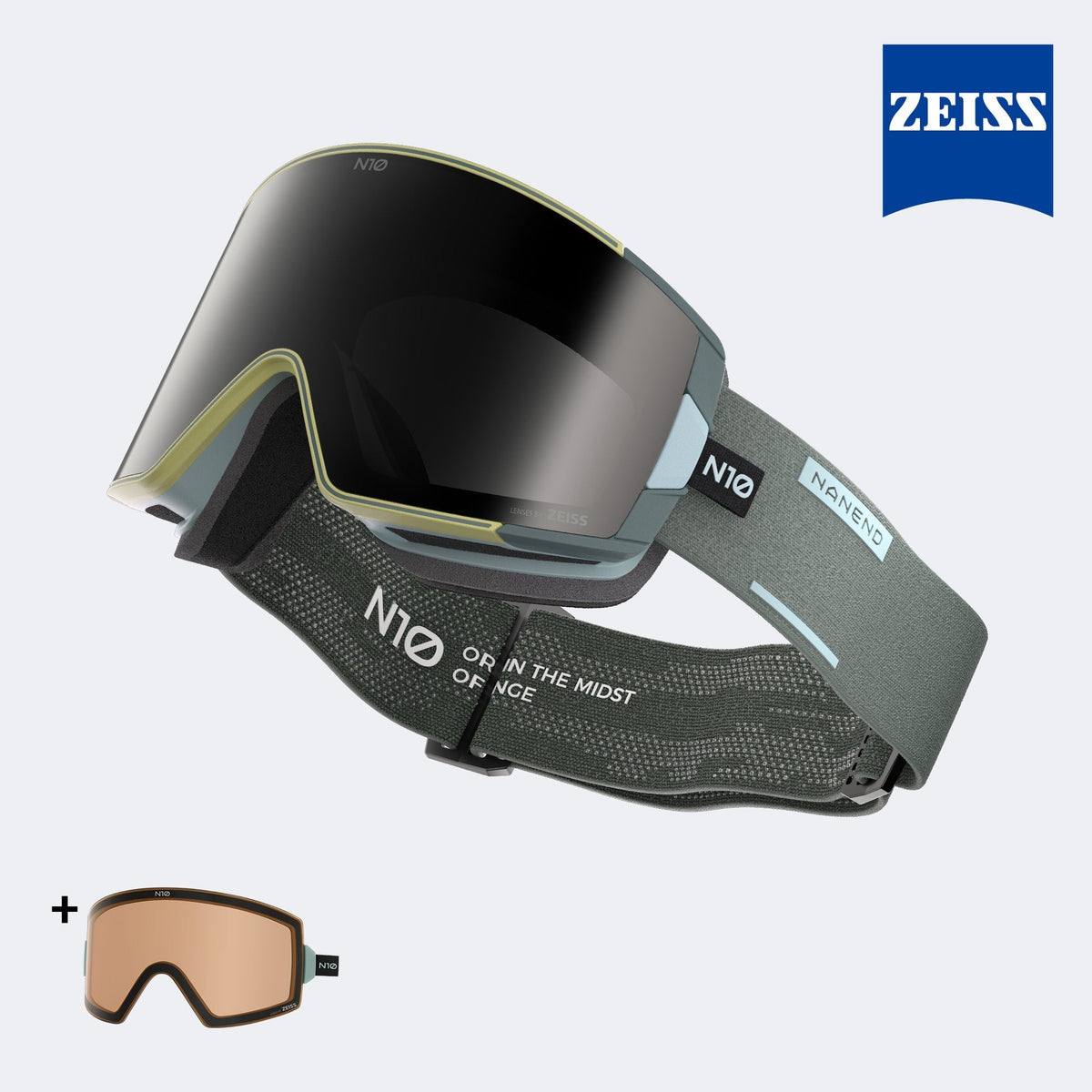 SNAP MASTER Zeiss HD Side-Open Magnetic Ski Goggles N10cs