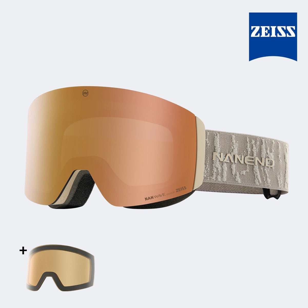 Wilderness Double Zeiss Lens Wave Magnetic Ski Goggles NG14pro