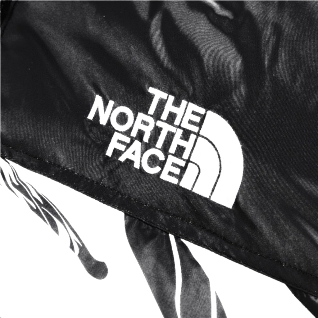 The North Face White/Black Puffer Jacket